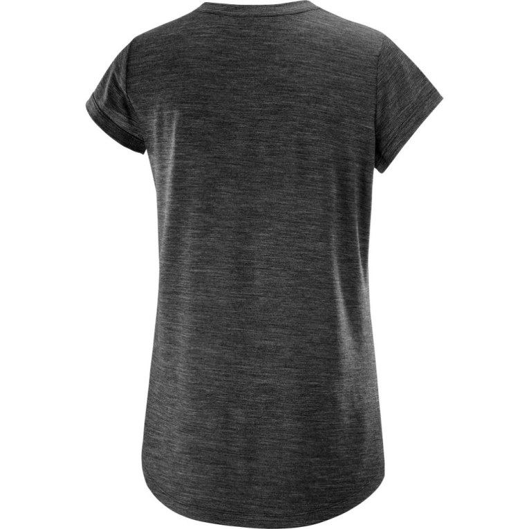 Black Salomon Outlife Merino Blend Short Sleeve Women's T-Shirts | PH 20943T